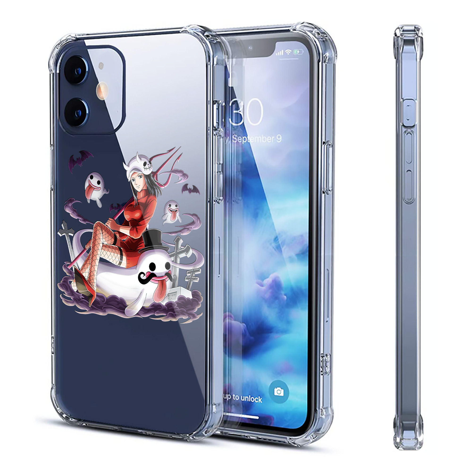 （画像用） ワンピース ニコ・ロビン ONE PIECE Nico Robin 【iPhone 12シリーズ対応】透明スマホケース（クリアソフトケース）